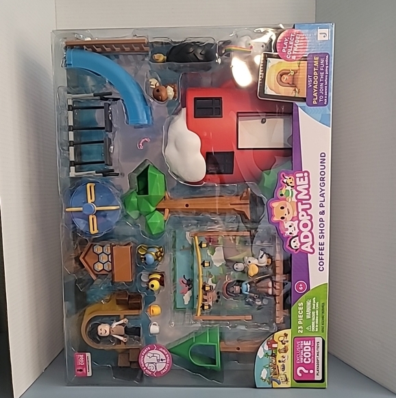 Adopt Me Coffee Shop and Playground Large Playset - Top Online Game - Exclusive - Picture 1 of 6